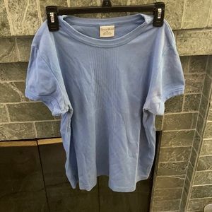 Light blue French laundry top